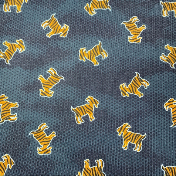 Waggle Polo Shirt Mens Large L Tiger Stripe Goat Golf Performance Breathable - Picture 3 of 6